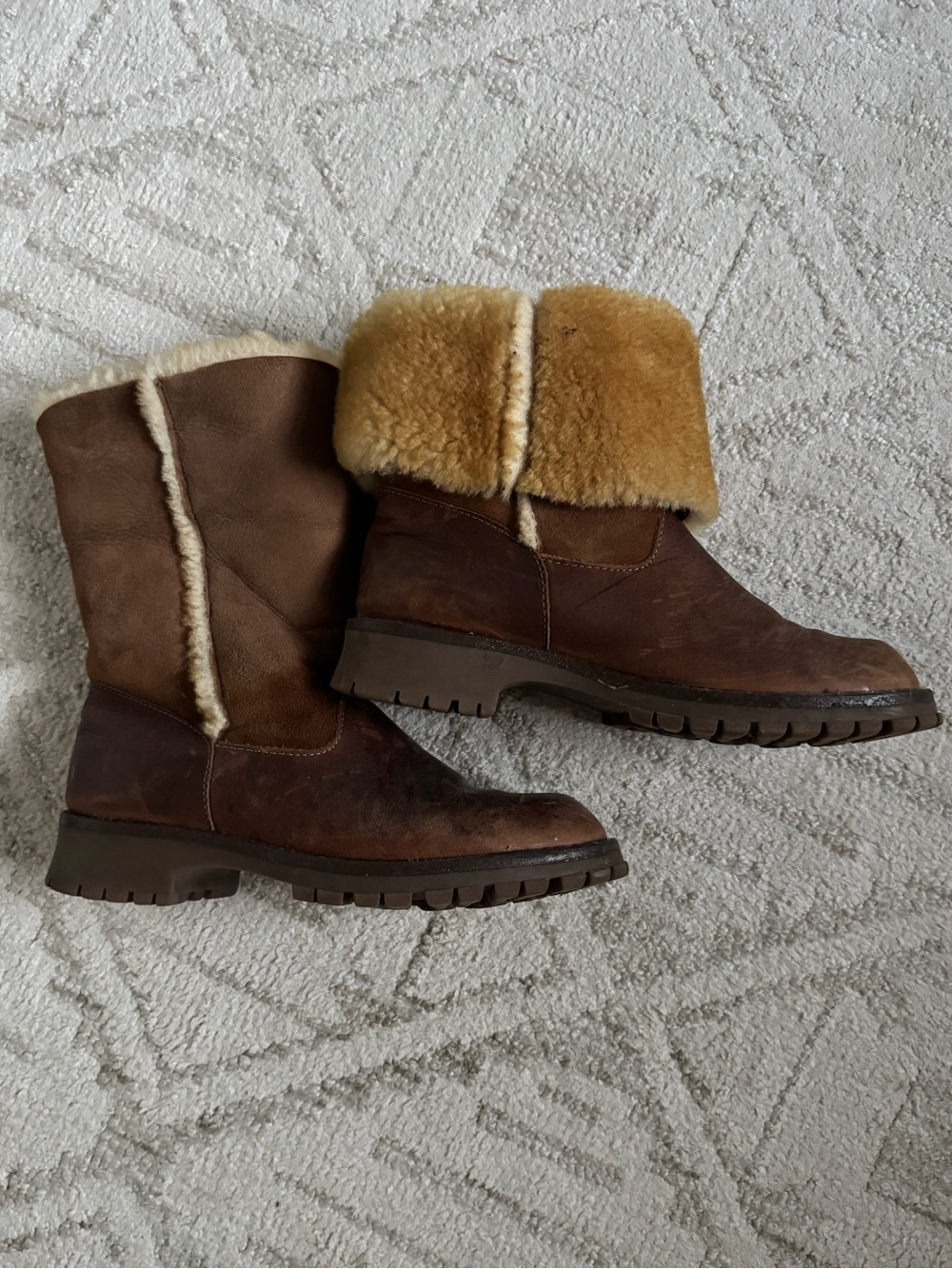 Shearling Cuff Winter Boot